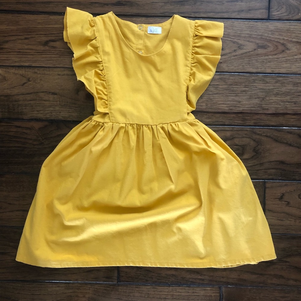 Revel Threads Mustard Yellow Dress
